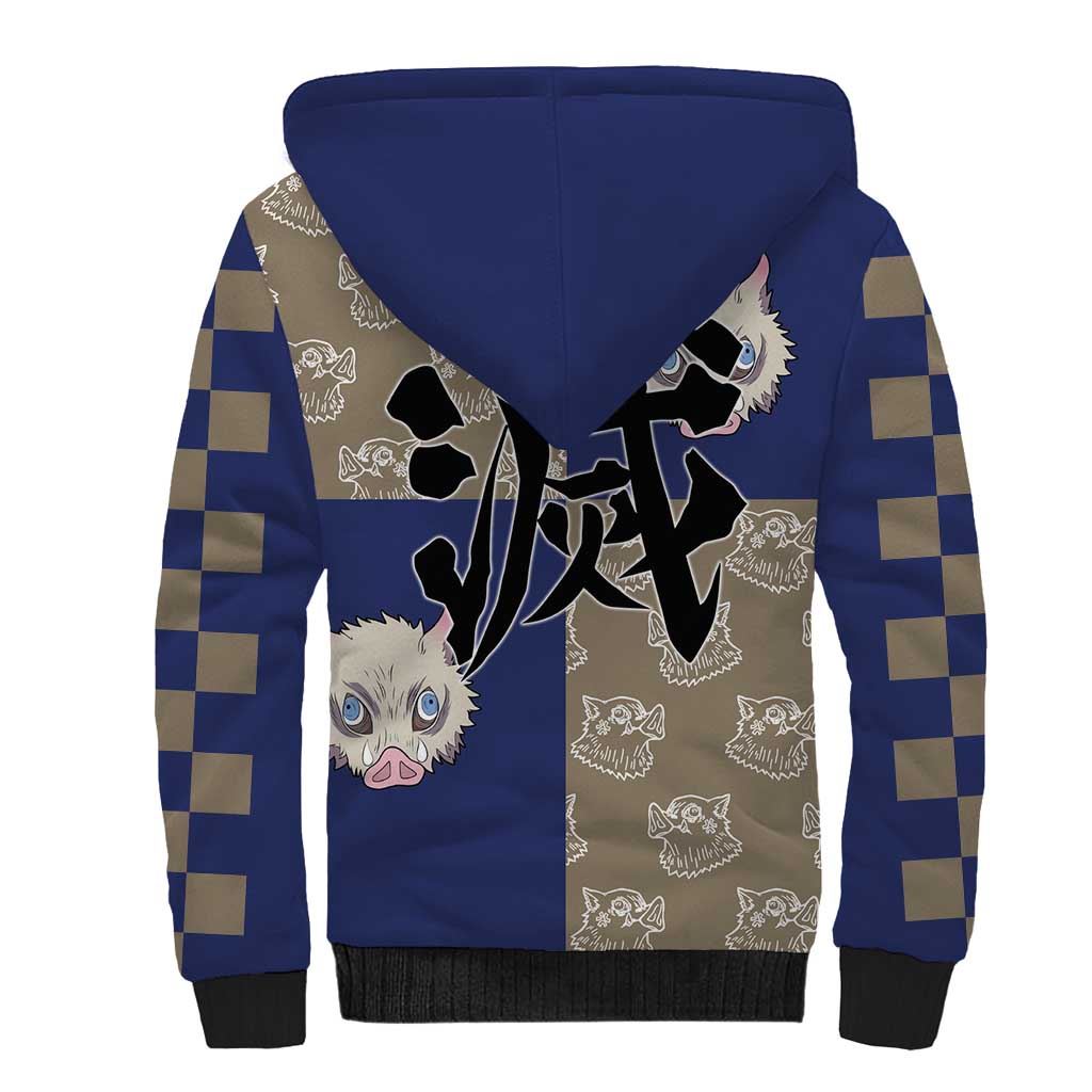 Hashibira Inosuke - Demon Slayer Sherpa Hoodie Anime Style