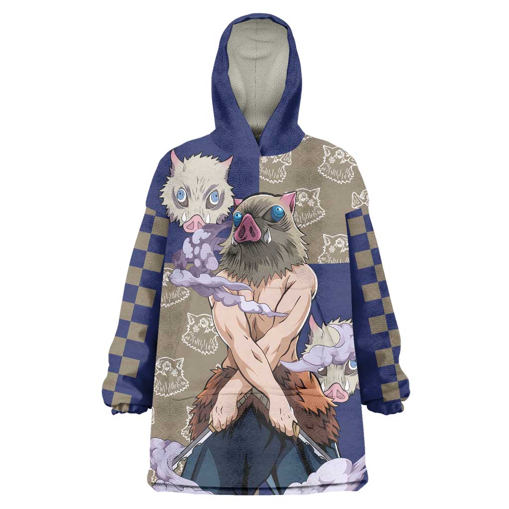 Hashibira Inosuke - Demon Slayer Wearable Blanket Hoodie Anime Style