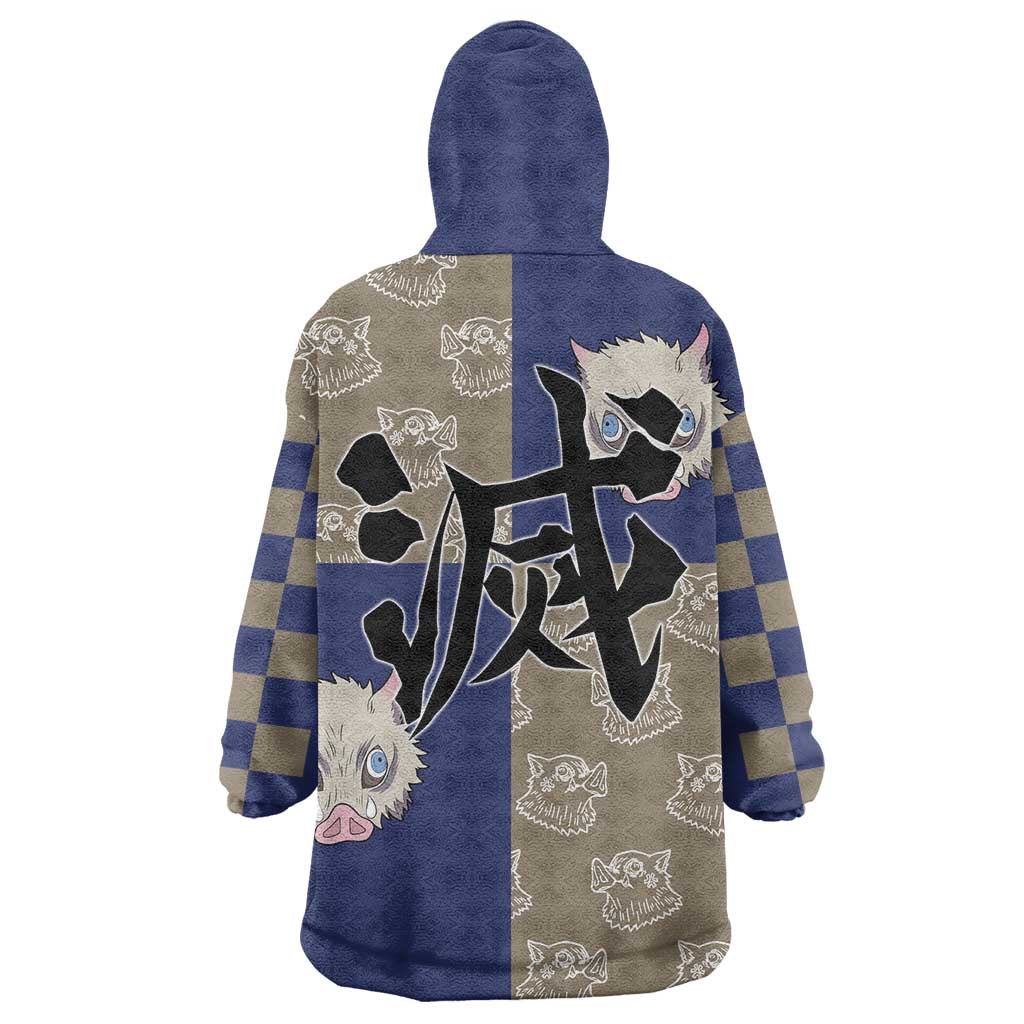 Hashibira Inosuke - Demon Slayer Wearable Blanket Hoodie Anime Style