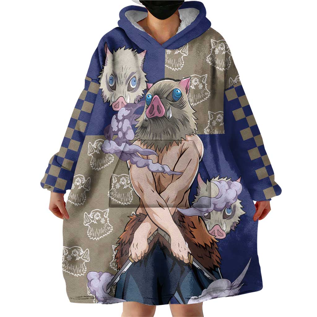 Hashibira Inosuke - Demon Slayer Wearable Blanket Hoodie Anime Style