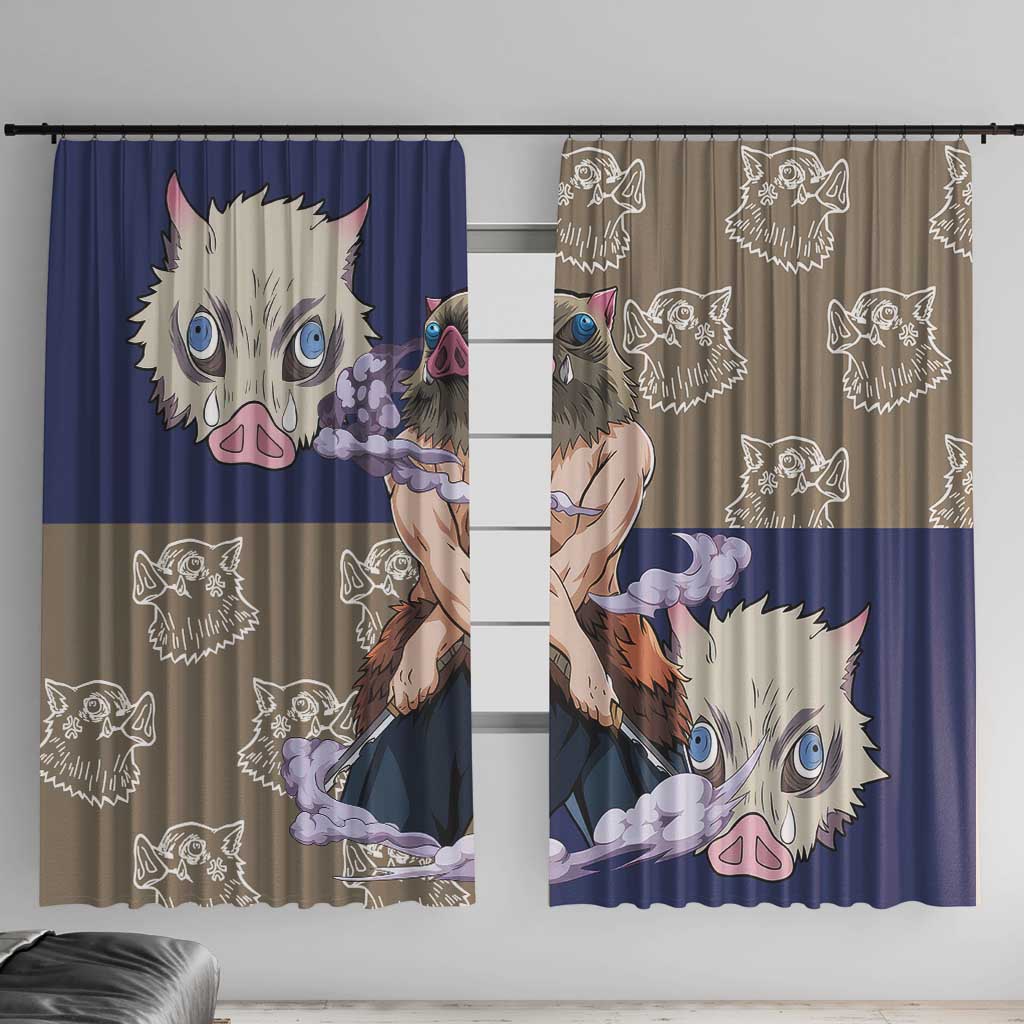 Hashibira Inosuke - Demon Slayer Window Curtain Anime Style