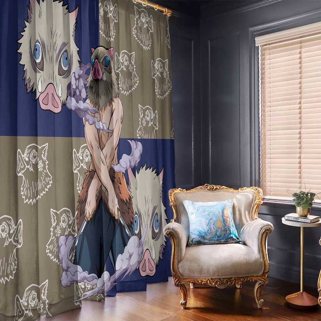 Hashibira Inosuke - Demon Slayer Window Curtain Anime Style