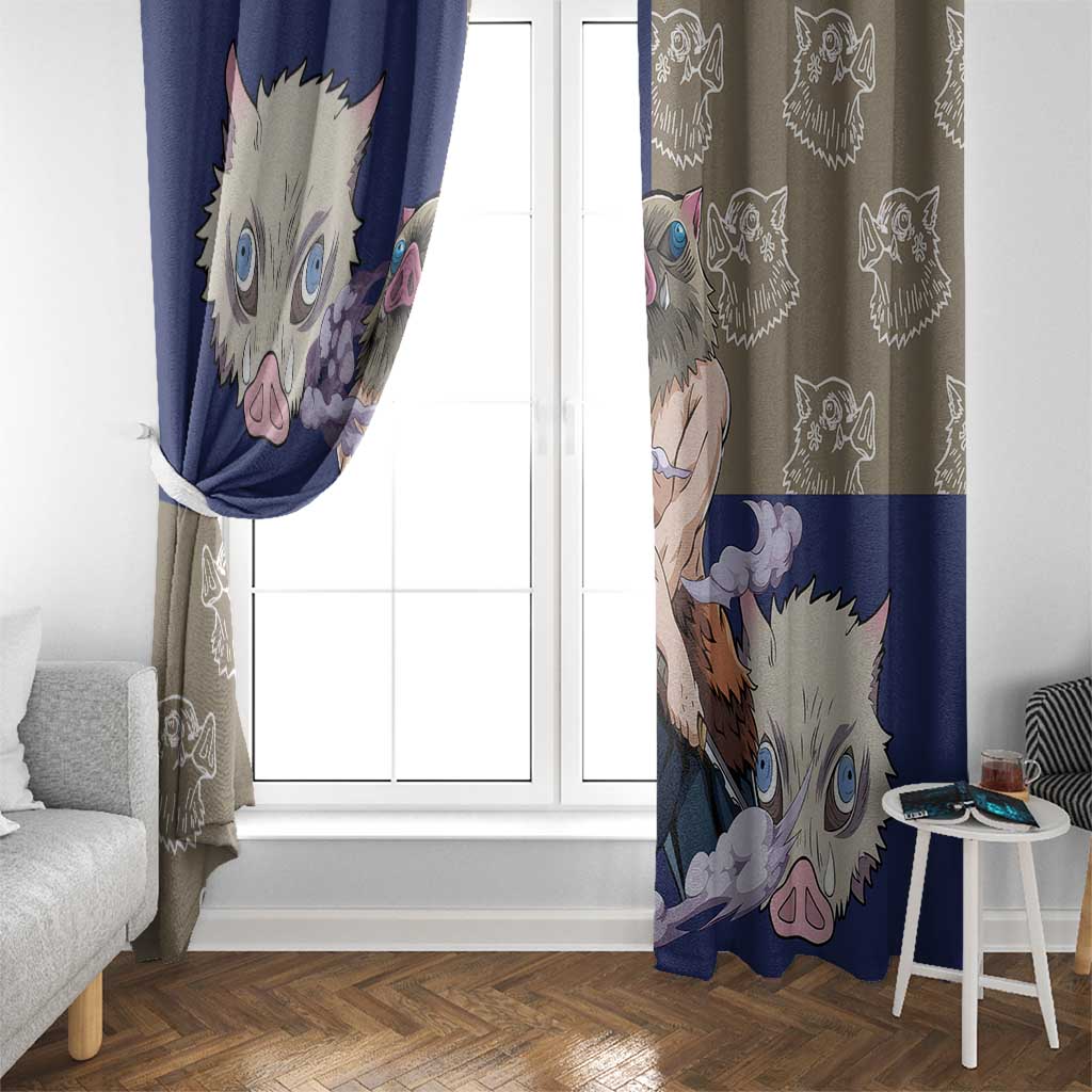 Hashibira Inosuke - Demon Slayer Window Curtain Anime Style