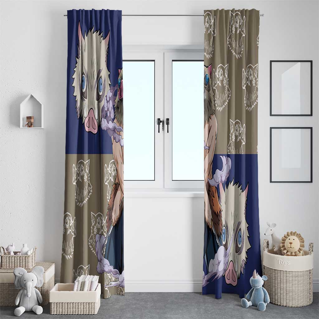 Hashibira Inosuke - Demon Slayer Window Curtain Anime Style