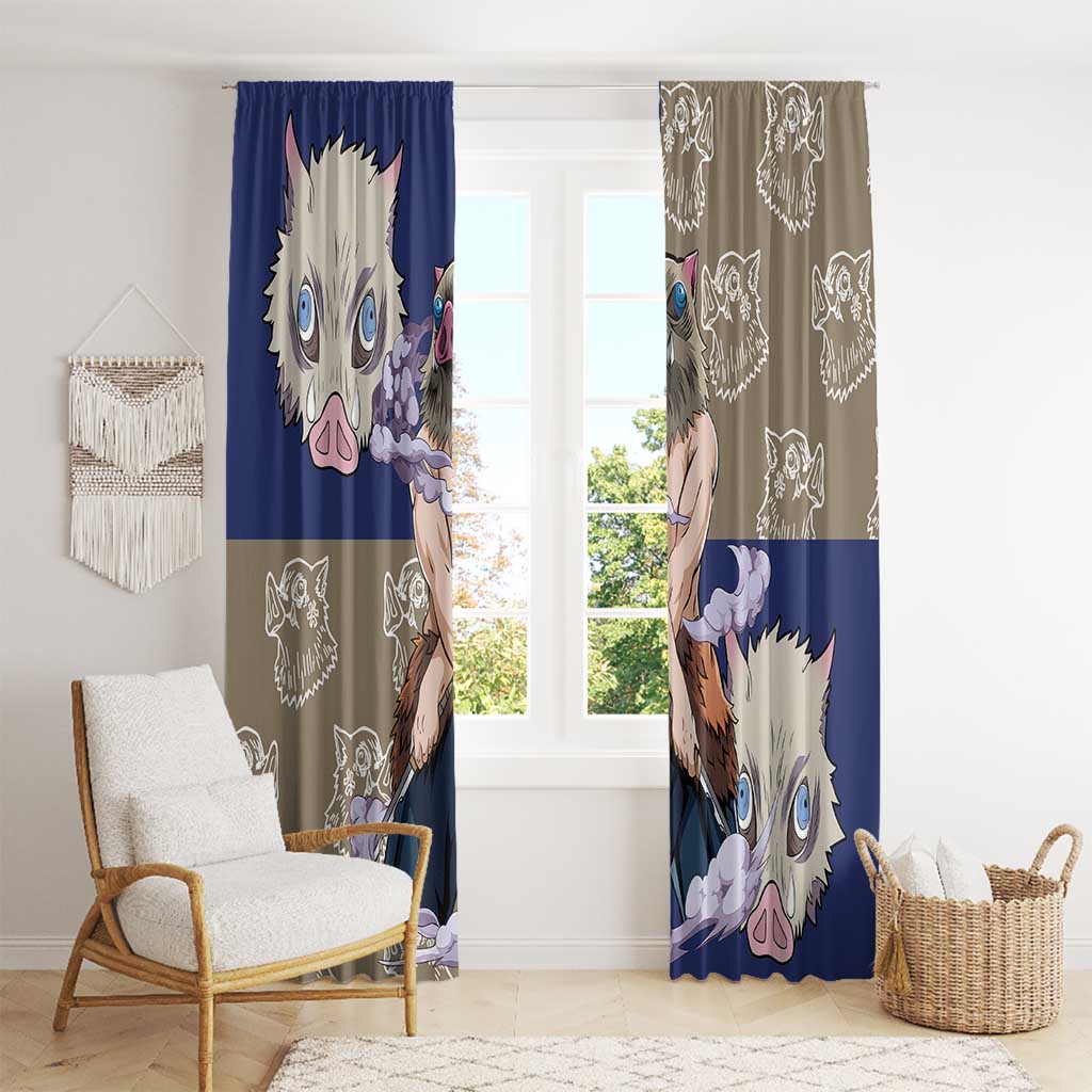Hashibira Inosuke - Demon Slayer Window Curtain Anime Style