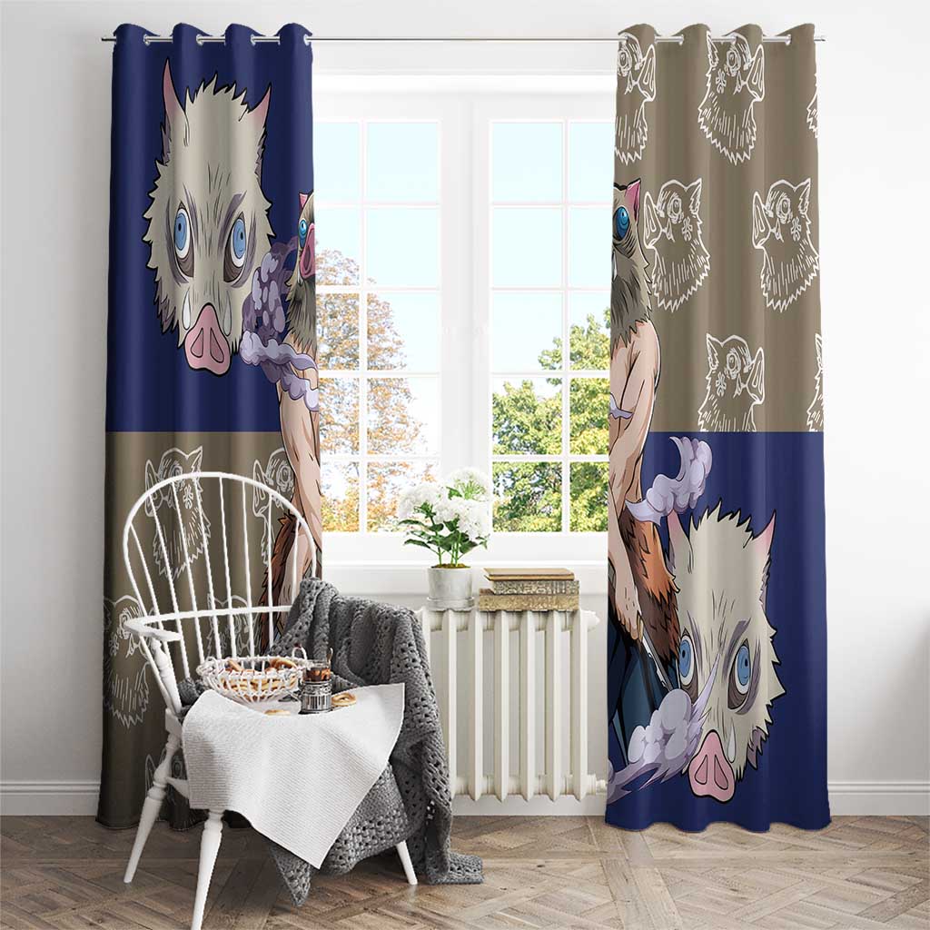 Hashibira Inosuke - Demon Slayer Window Curtain Anime Style