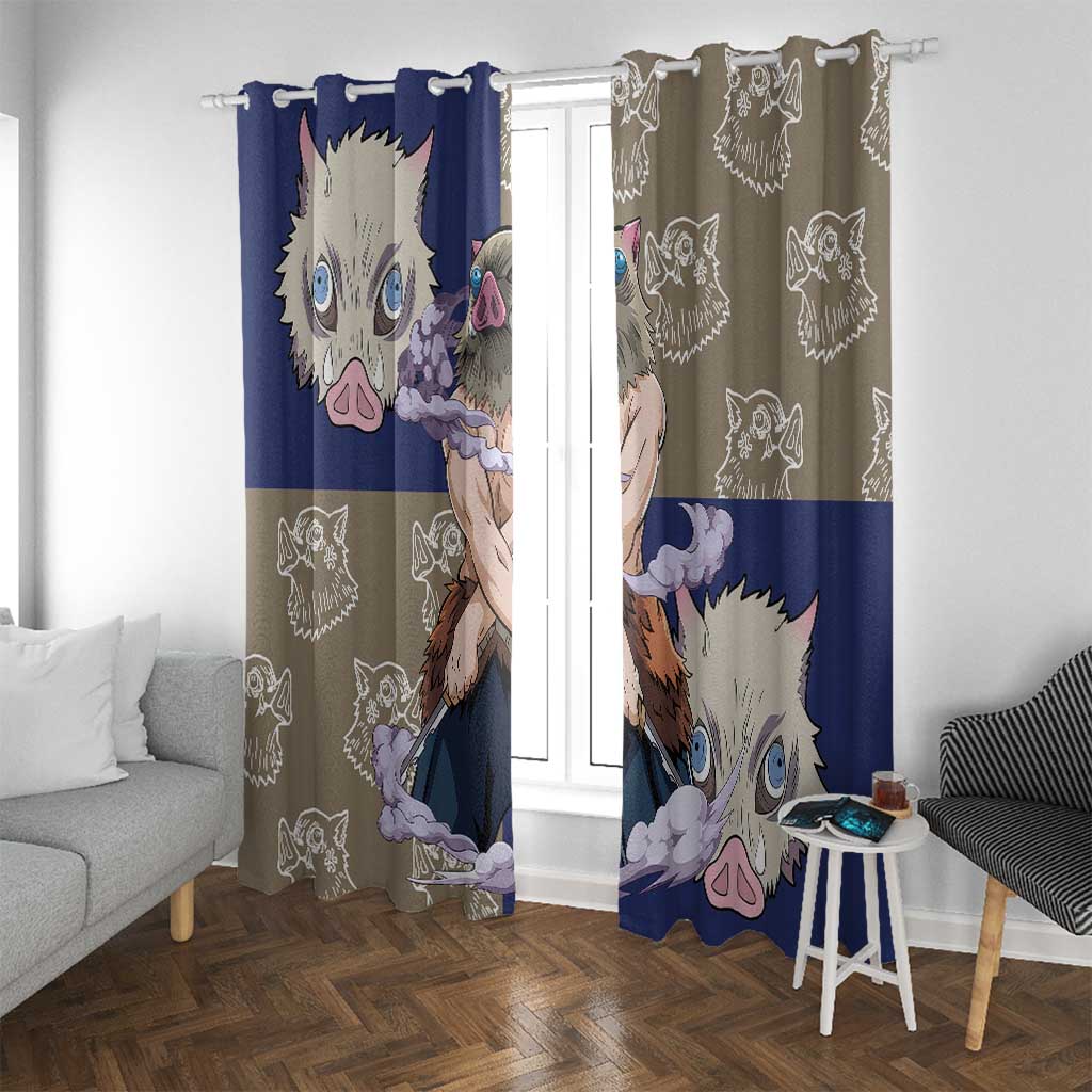 Hashibira Inosuke - Demon Slayer Window Curtain Anime Style