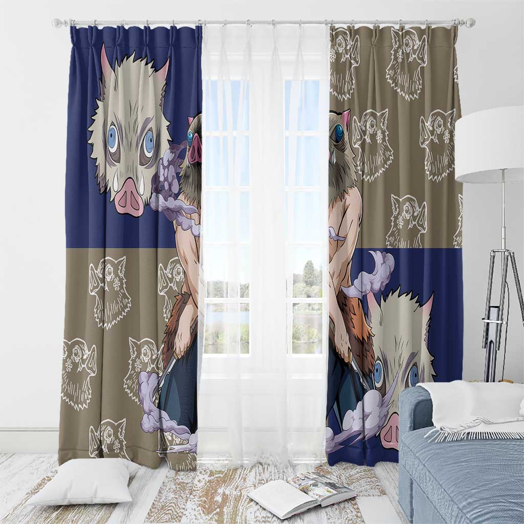Hashibira Inosuke - Demon Slayer Window Curtain Anime Style
