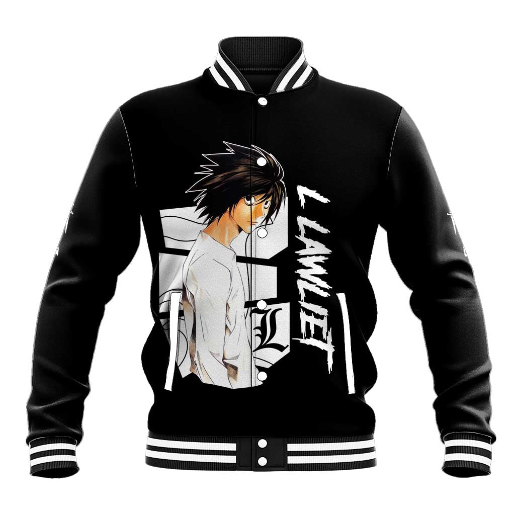 L Lawliet - Death Note Baseball Jacket Anime Style