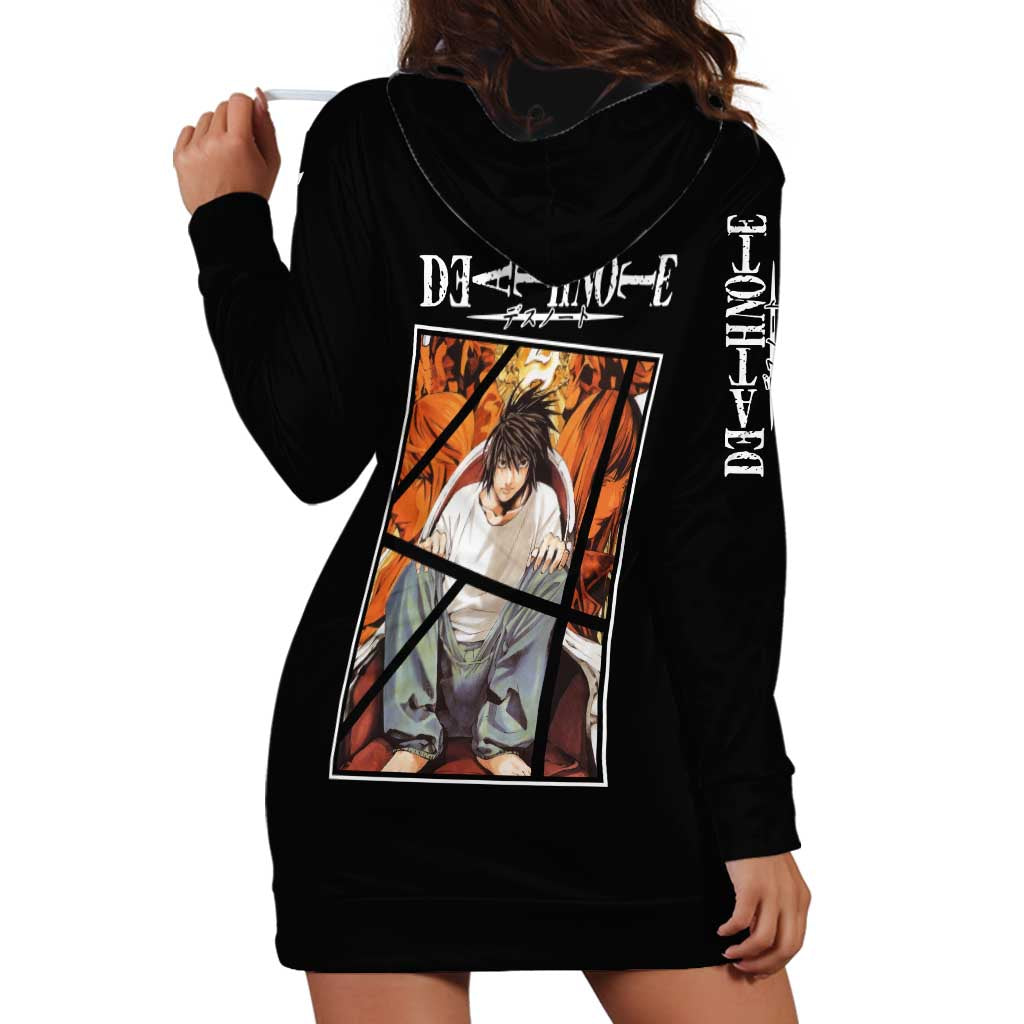 L Lawliet - Death Note Hoodie Dress Anime Style