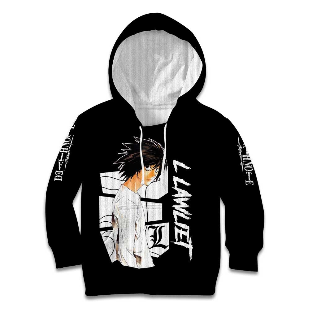 L Lawliet - Death Note Kid Hoodie Anime Style