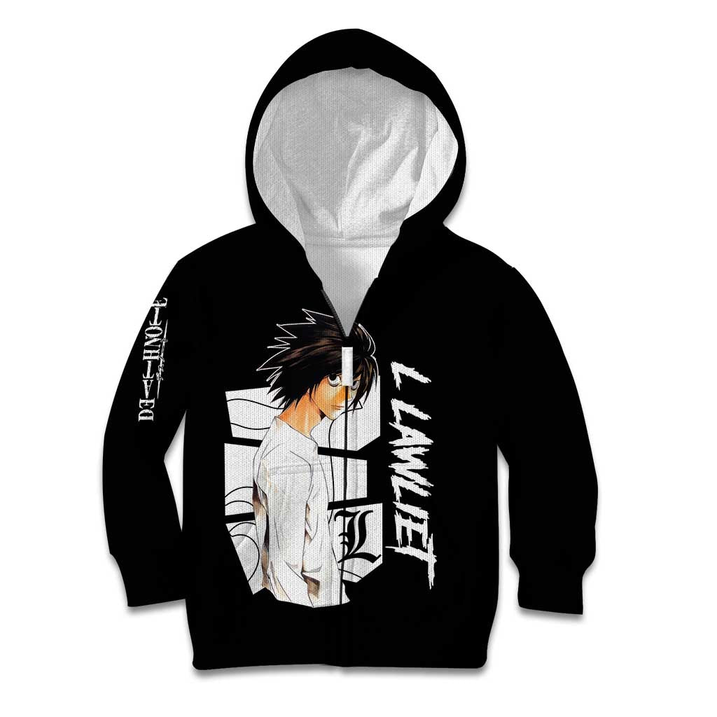 L Lawliet - Death Note Kid Hoodie Anime Style