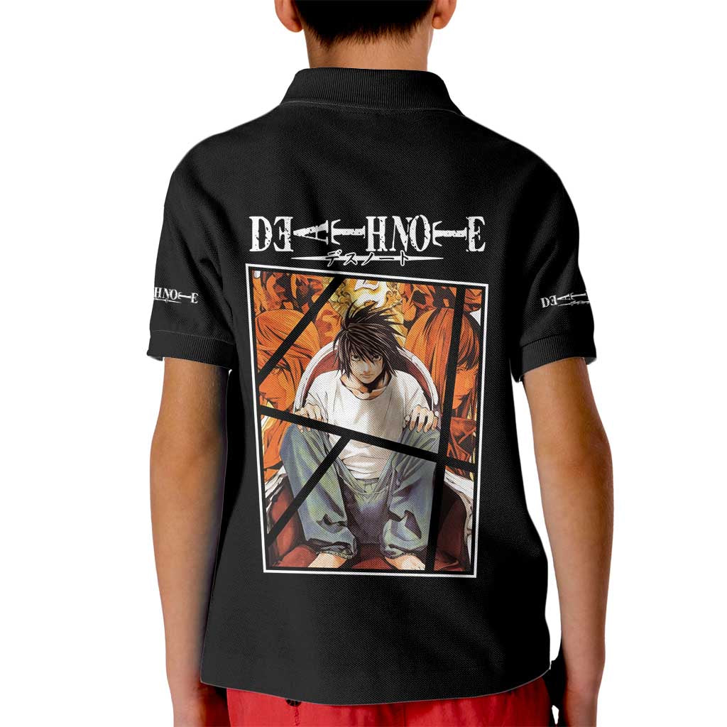 L Lawliet - Death Note Kid Polo Shirt Anime Style