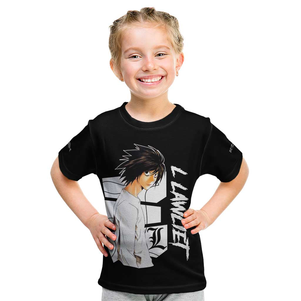 L Lawliet - Death Note Kid T Shirt Anime Style
