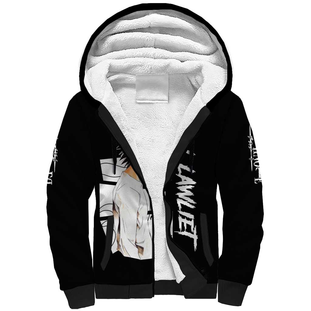 L Lawliet - Death Note Sherpa Hoodie Anime Style