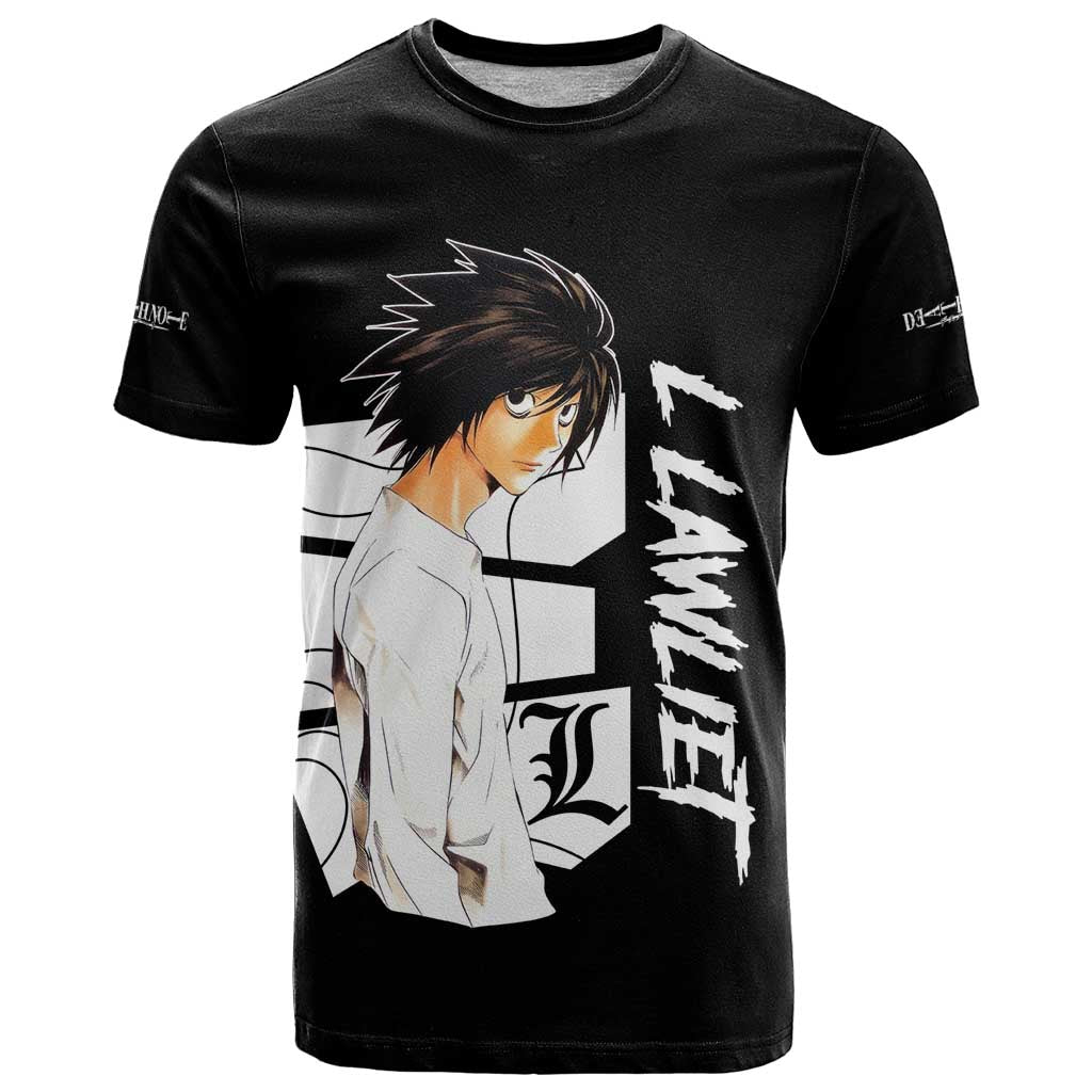 L Lawliet - Death Note T Shirt Anime Style