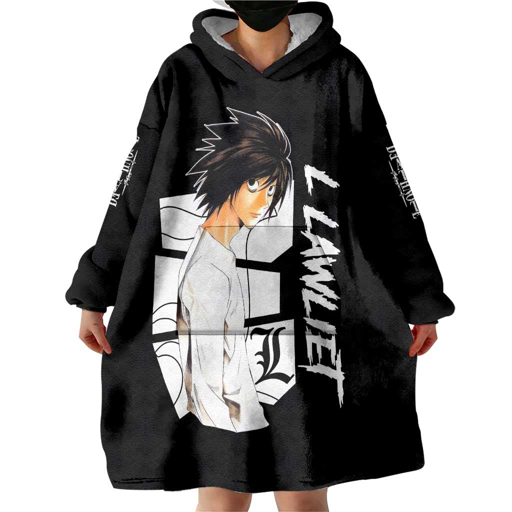 L Lawliet - Death Note Wearable Blanket Hoodie Anime Style