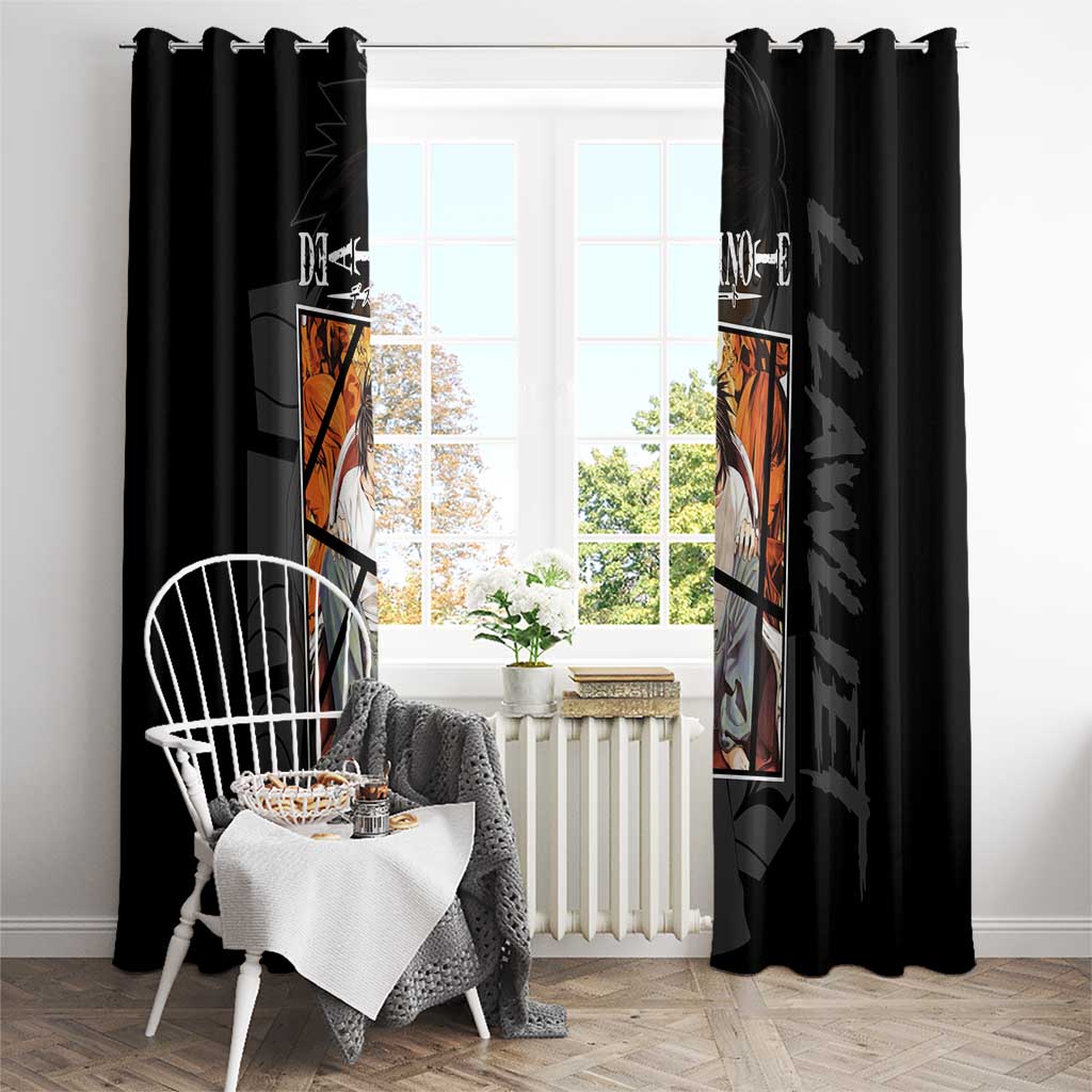 L Lawliet - Death Note Window Curtain Anime Style