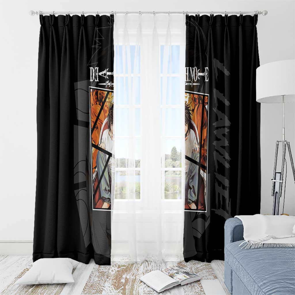L Lawliet - Death Note Window Curtain Anime Style