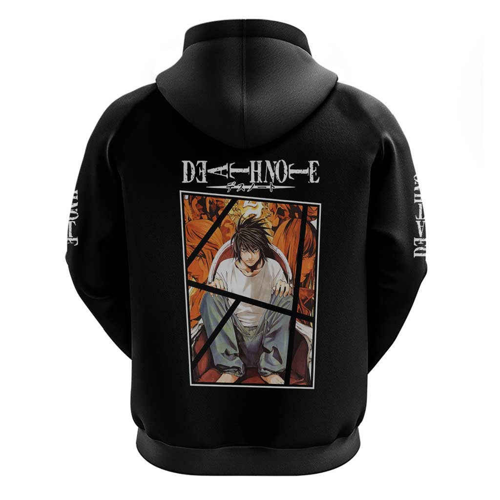 L Lawliet - Death Note Zip Hoodie Anime Style