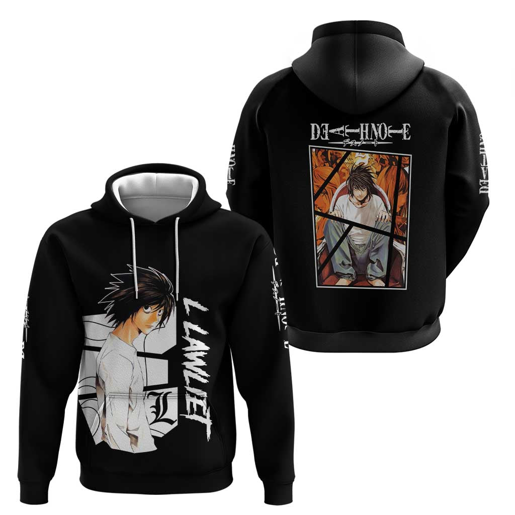 L Lawliet - Death Note Zip Hoodie Anime Style