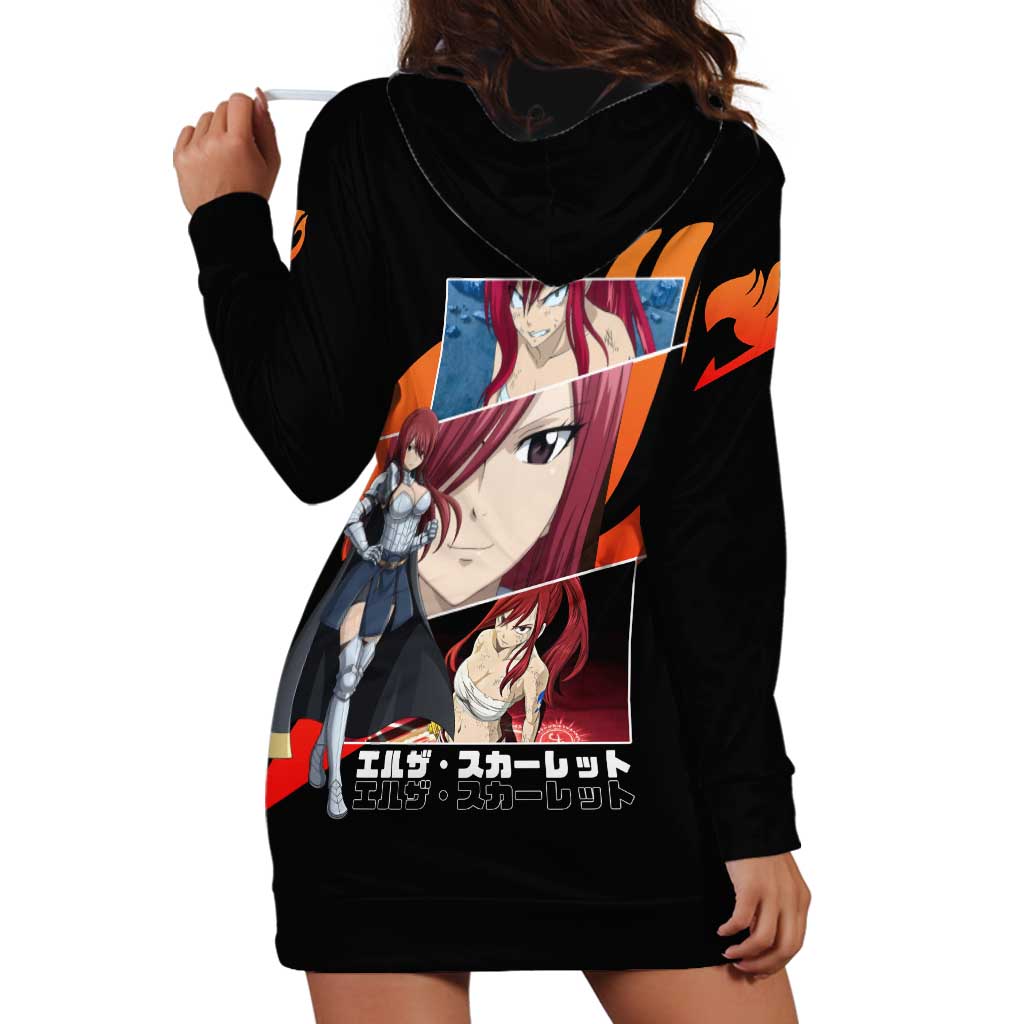 Erza Scarlet - Fairy Tail Hoodie Dress Anime Style