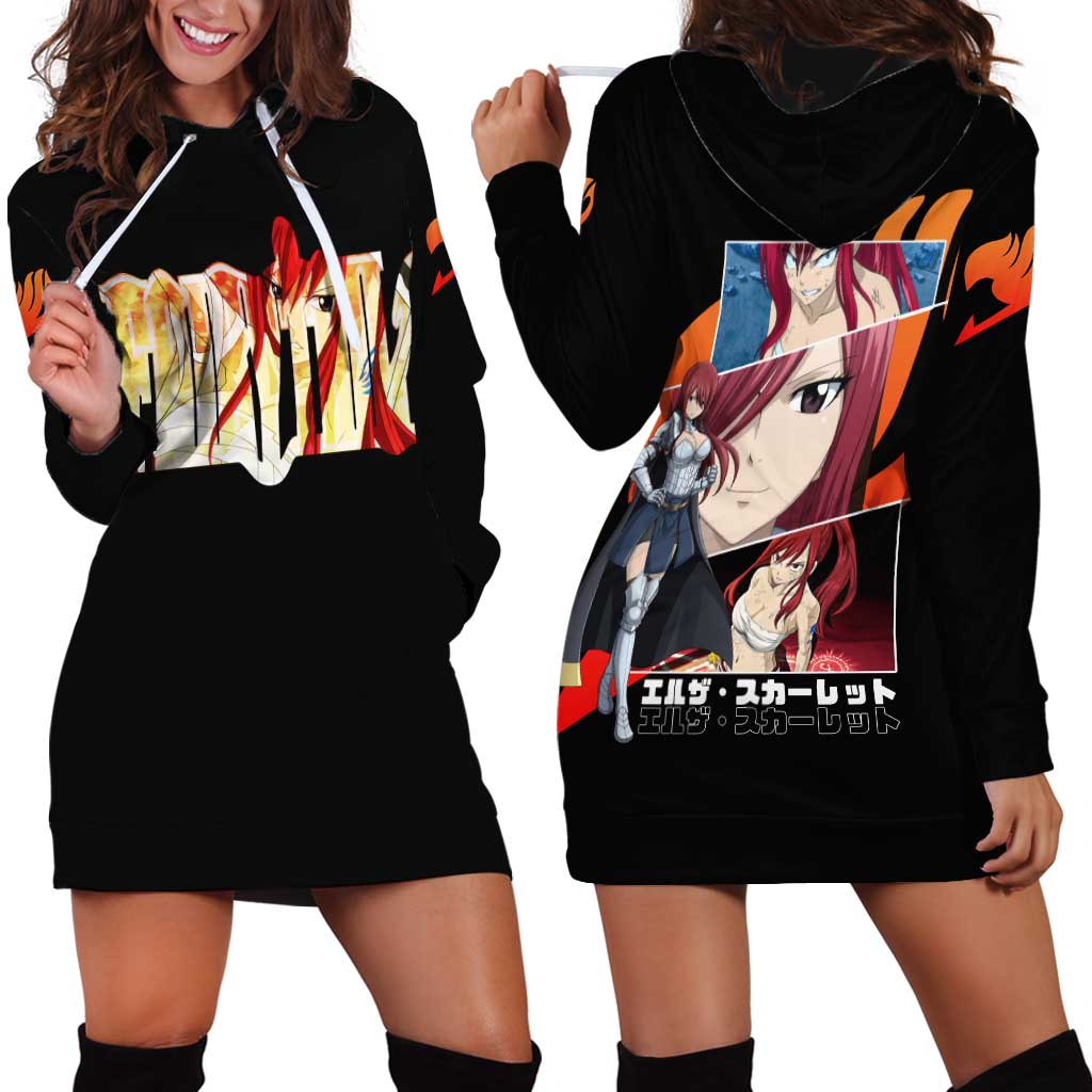 Erza Scarlet - Fairy Tail Hoodie Dress Anime Style