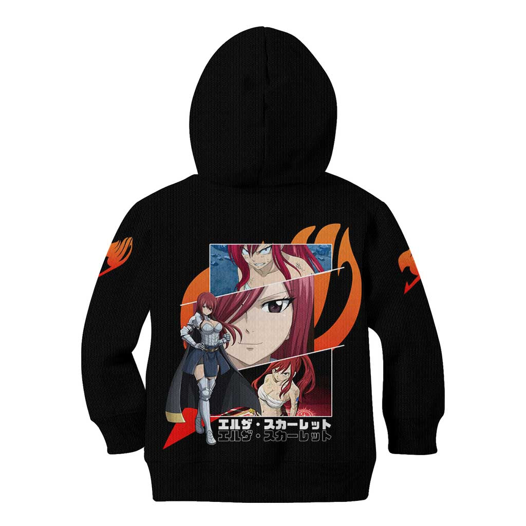 Erza Scarlet - Fairy Tail Kid Hoodie Anime Style