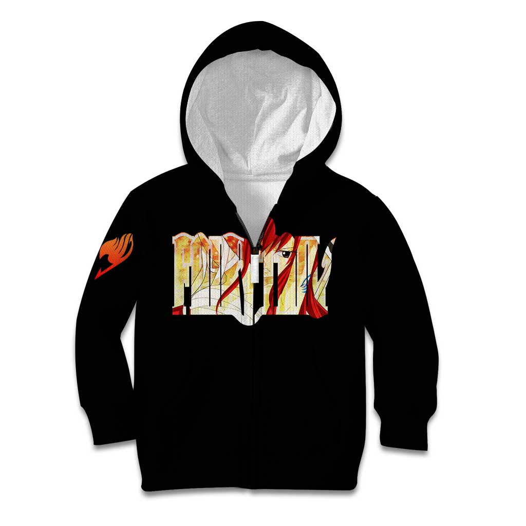 Erza Scarlet - Fairy Tail Kid Hoodie Anime Style