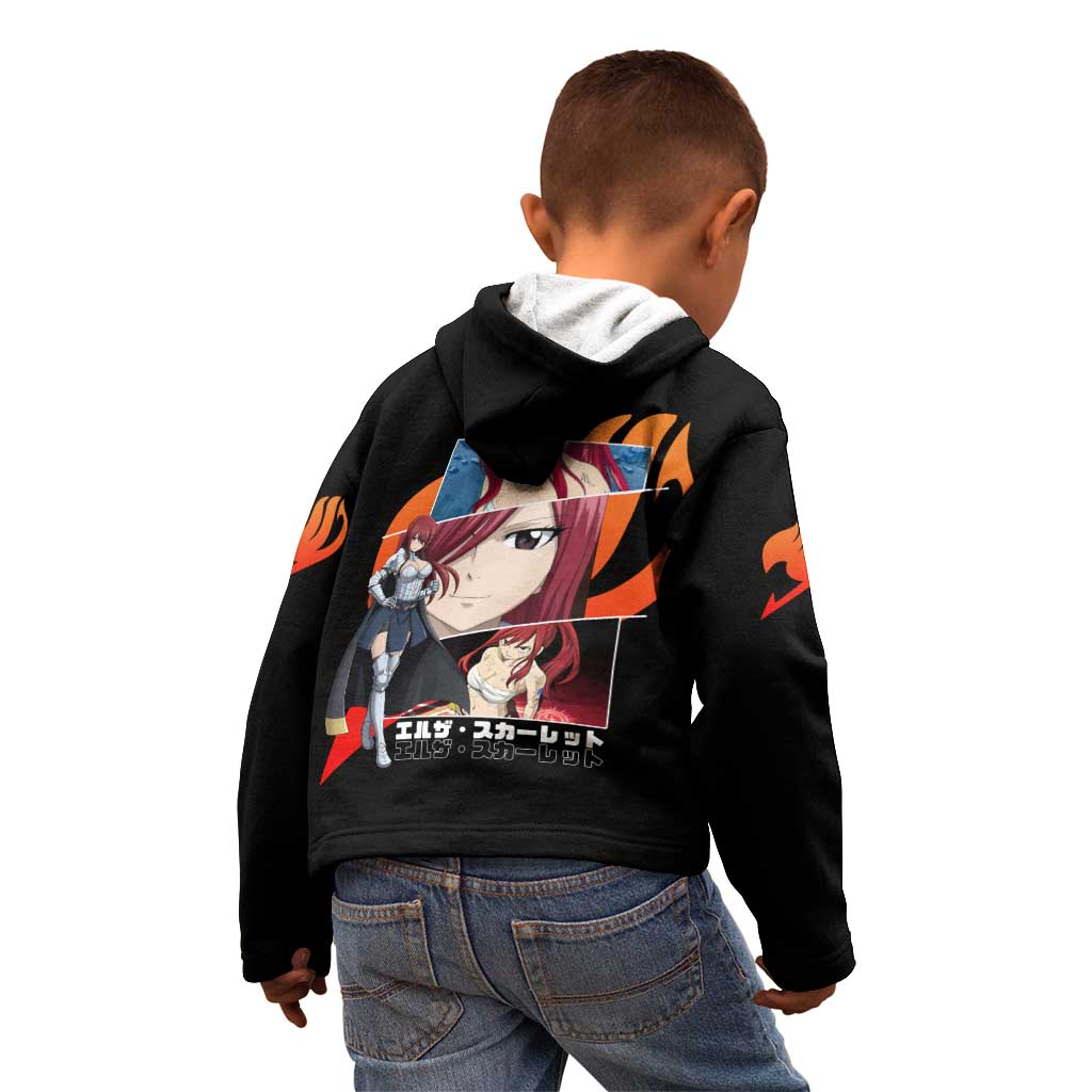 Erza Scarlet - Fairy Tail Kid Hoodie Anime Style