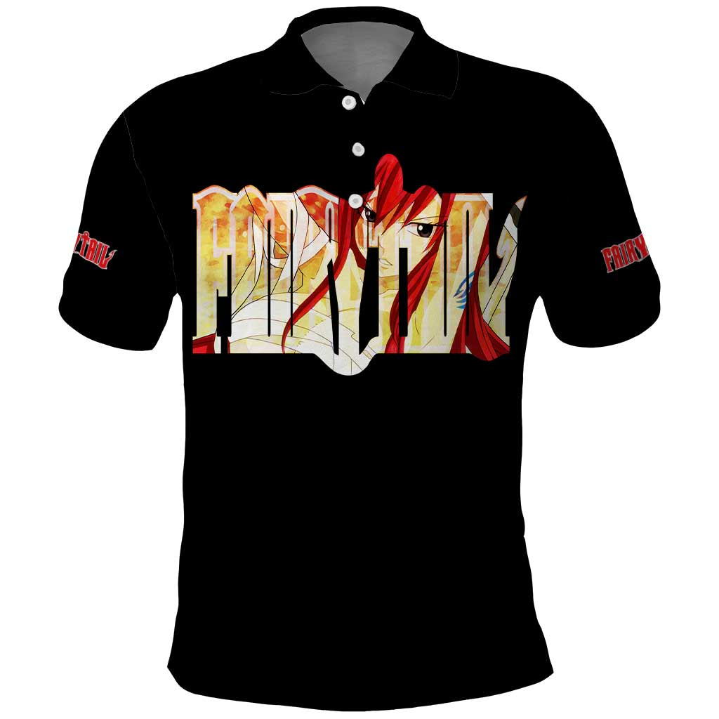 Erza Scarlet - Fairy Tail Polo Shirt Anime Style