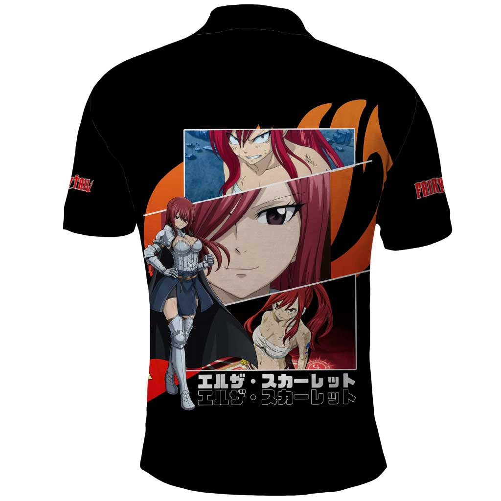 Erza Scarlet - Fairy Tail Polo Shirt Anime Style