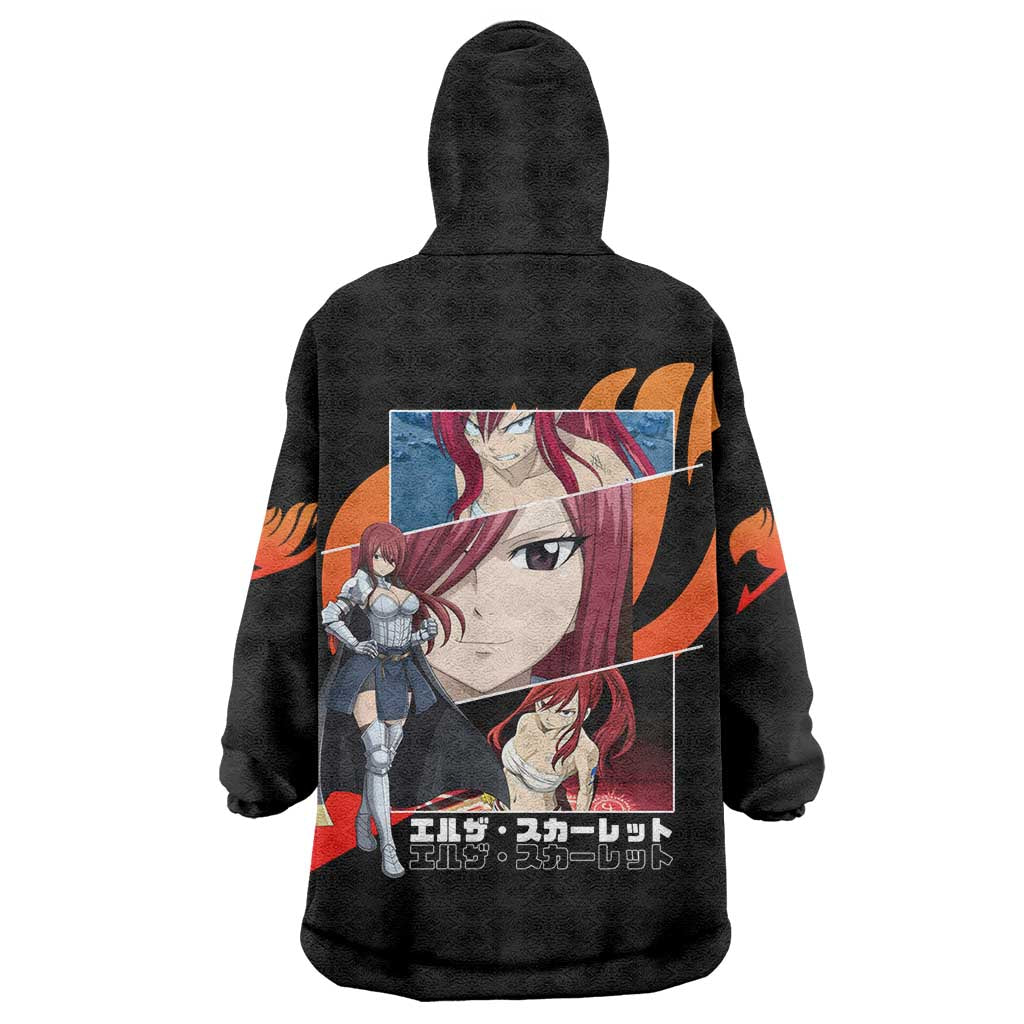 Erza Scarlet - Fairy Tail Wearable Blanket Hoodie Anime Style