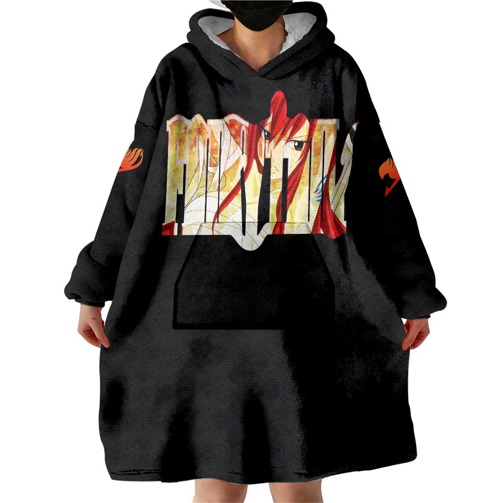 Erza Scarlet - Fairy Tail Wearable Blanket Hoodie Anime Style