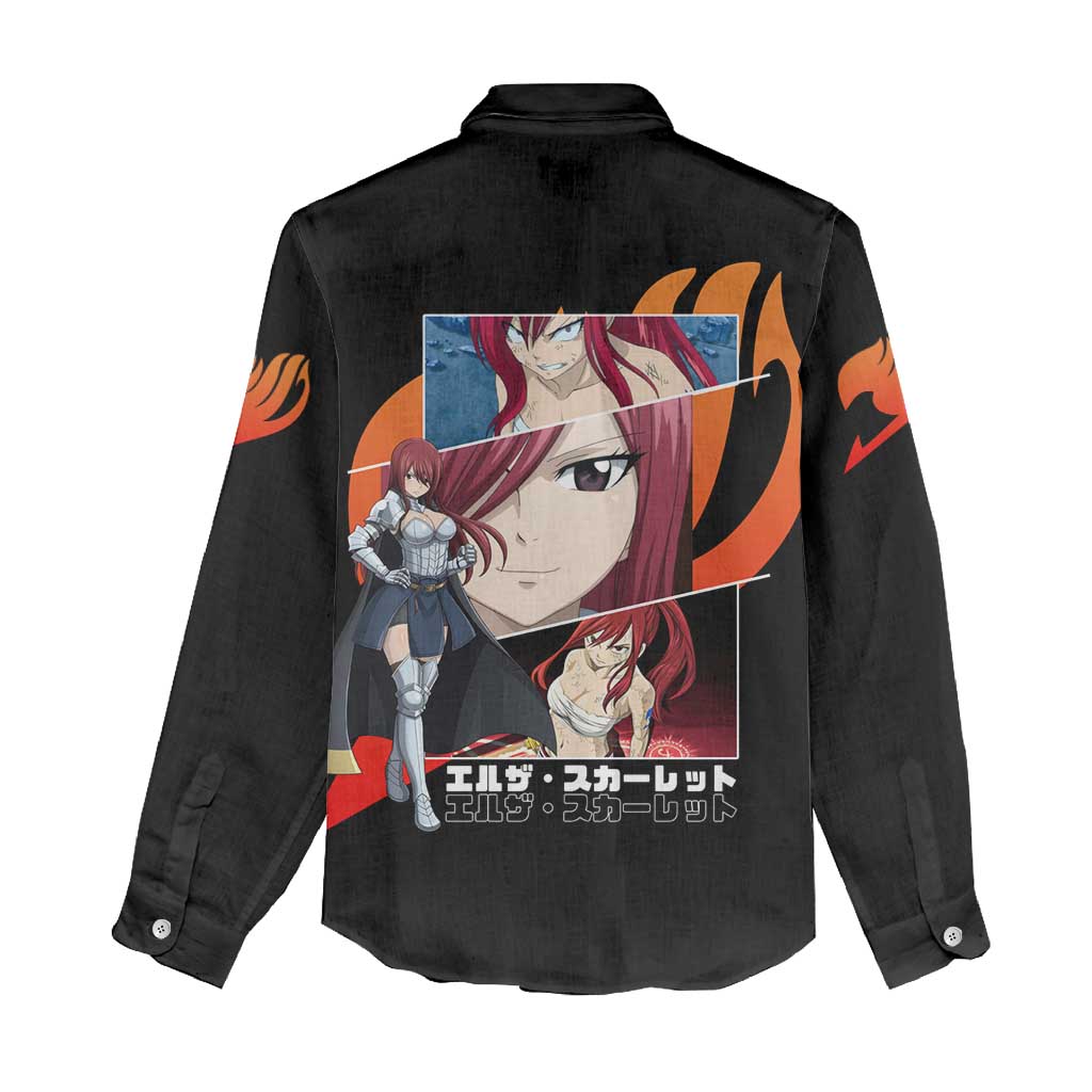 Erza Scarlet - Fairy Tail Women Casual Shirt Anime Style