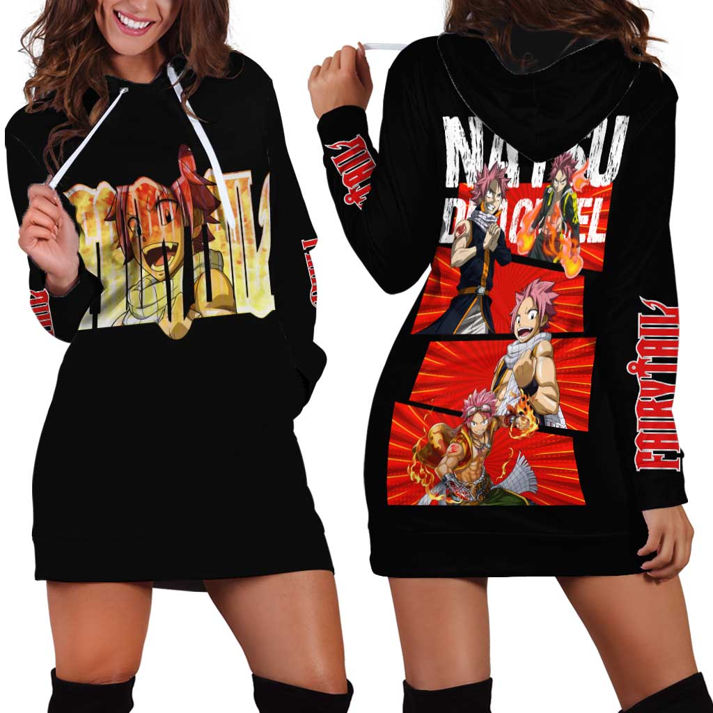 Natsu Dragneel - Fairy Tail Hoodie Dress Anime Style