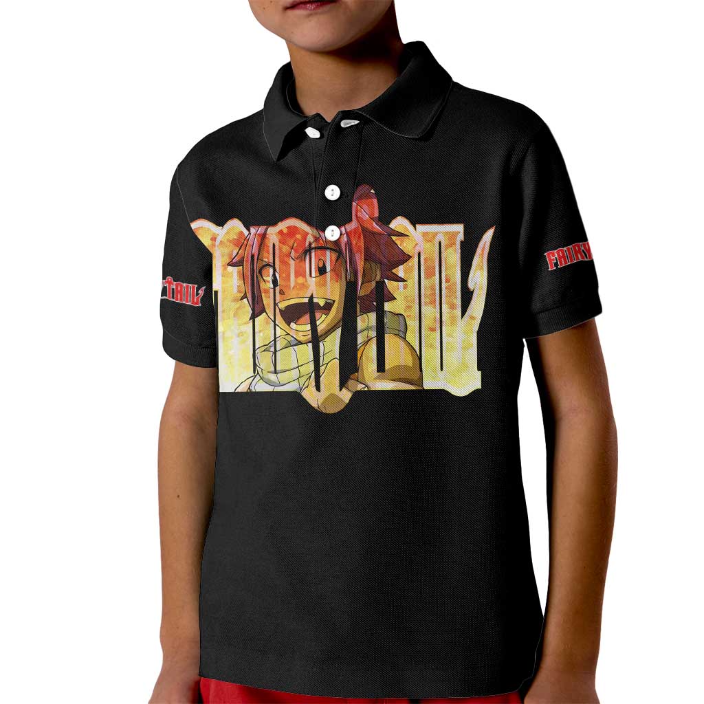 Natsu Dragneel - Fairy Tail Kid Polo Shirt Anime Style