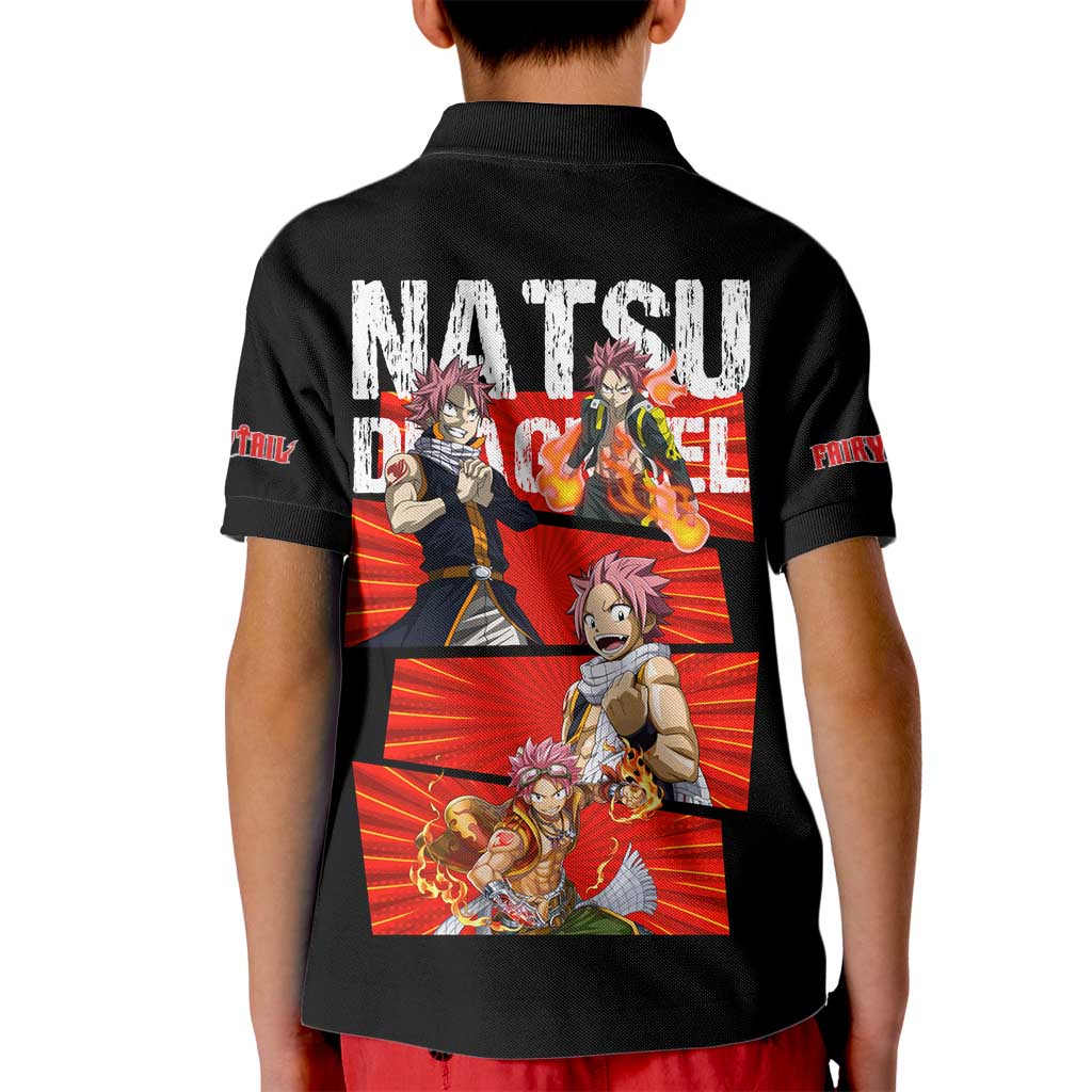 Natsu Dragneel - Fairy Tail Kid Polo Shirt Anime Style