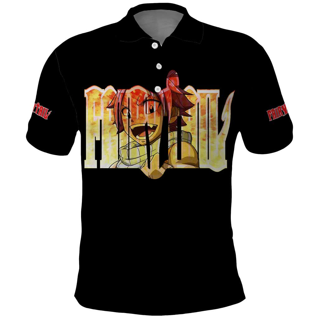 Natsu Dragneel - Fairy Tail Polo Shirt Anime Style