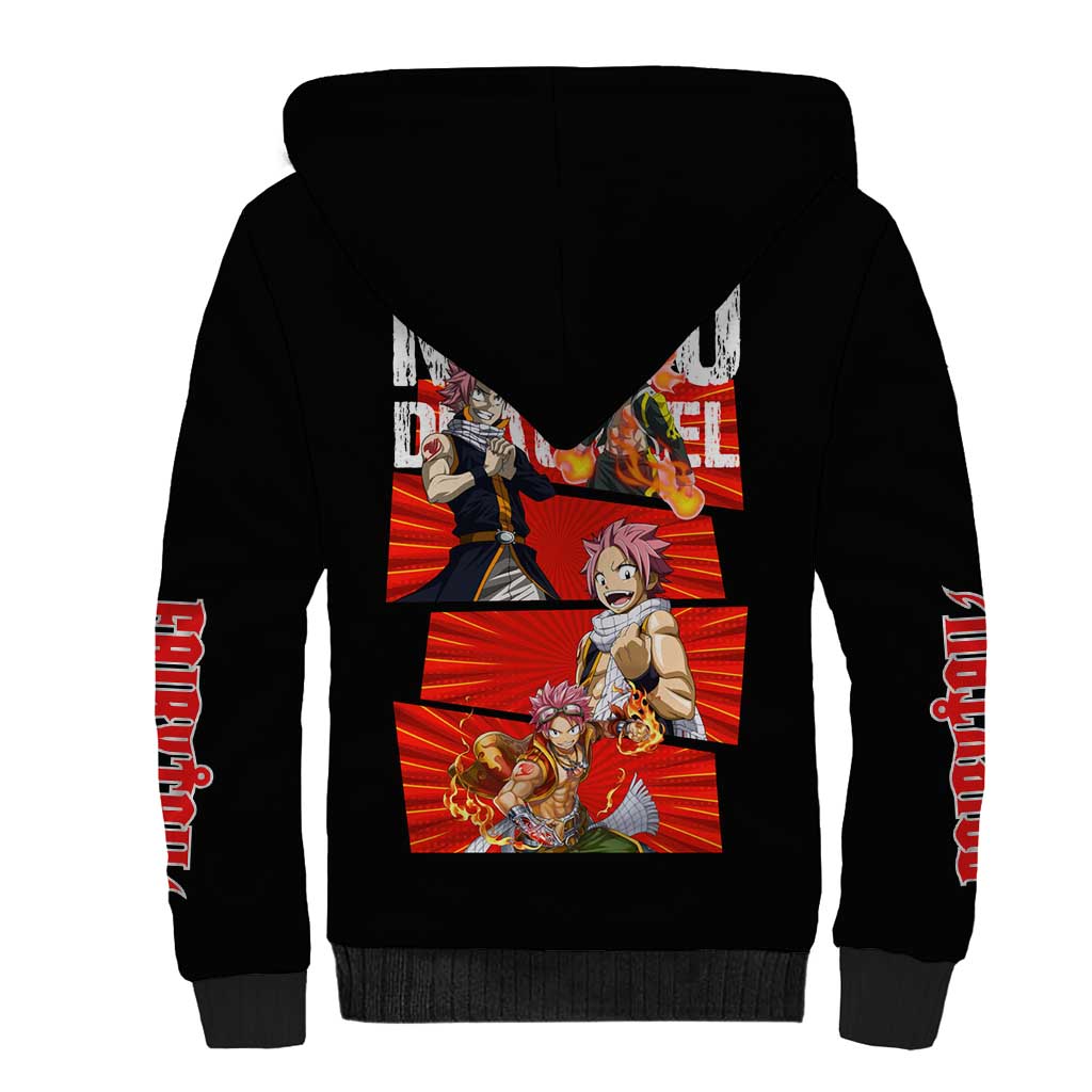 Natsu Dragneel - Fairy Tail Sherpa Hoodie Anime Style