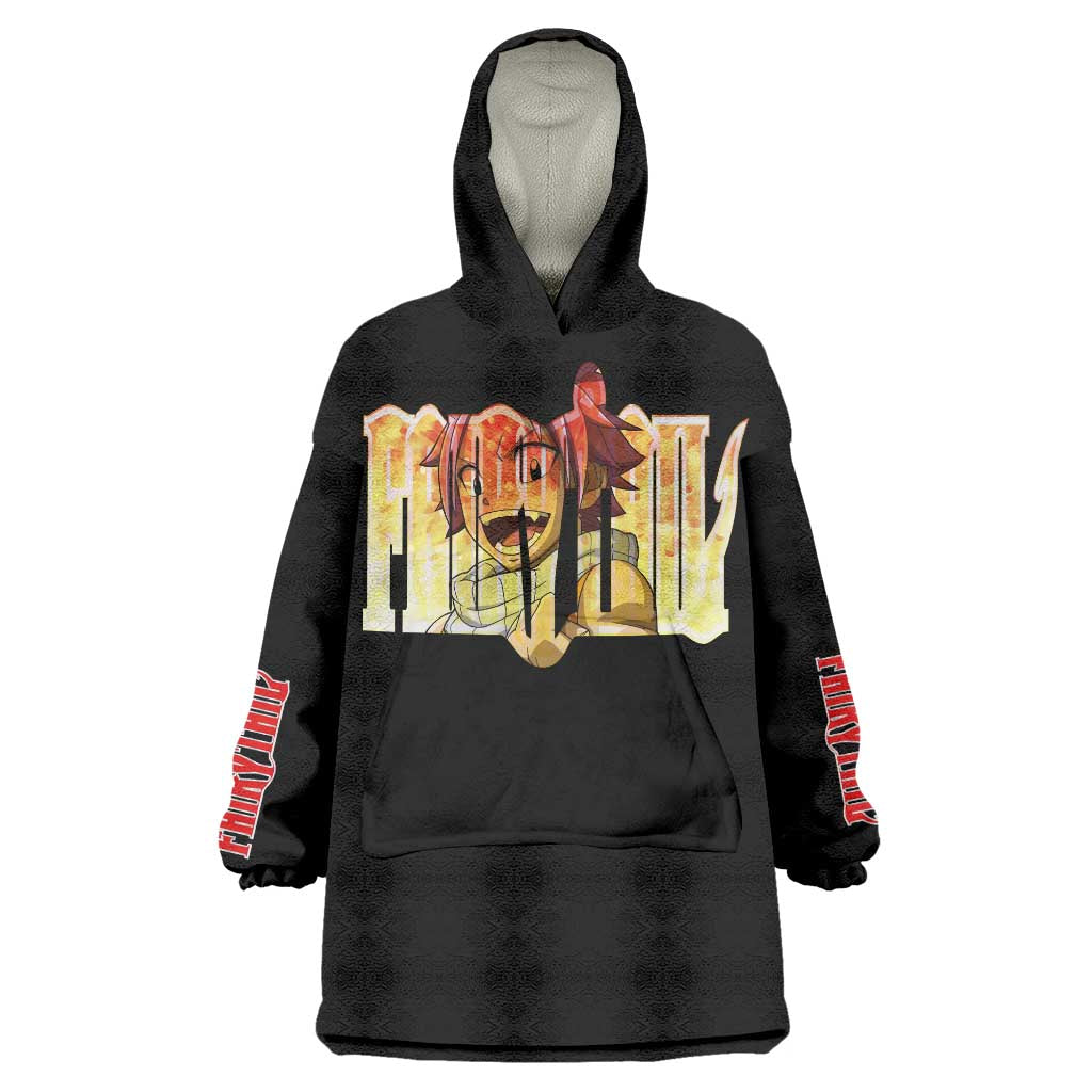 Natsu Dragneel - Fairy Tail Wearable Blanket Hoodie Anime Style