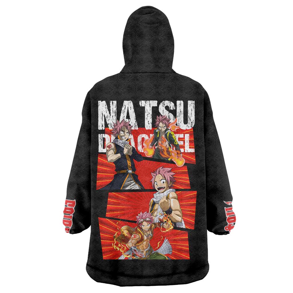 Natsu Dragneel - Fairy Tail Wearable Blanket Hoodie Anime Style