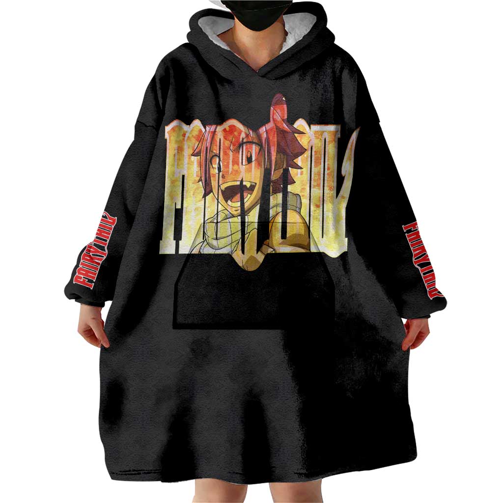 Natsu Dragneel - Fairy Tail Wearable Blanket Hoodie Anime Style