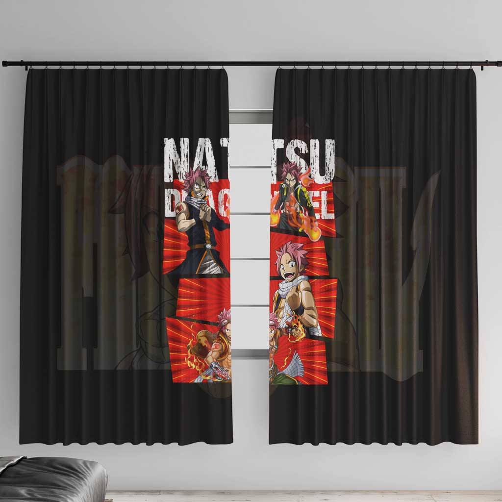 Natsu Dragneel - Fairy Tail Window Curtain Anime Style