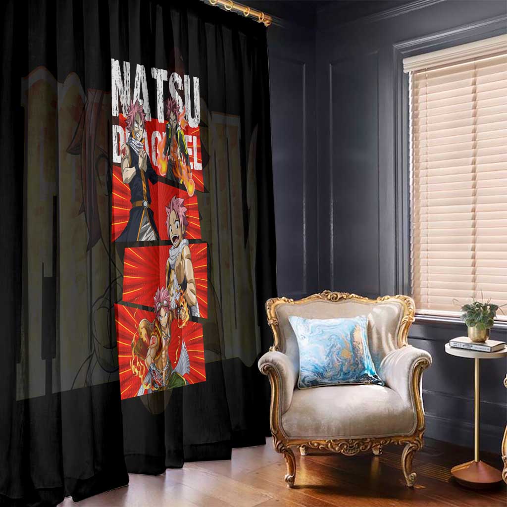 Natsu Dragneel - Fairy Tail Window Curtain Anime Style