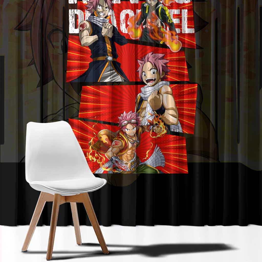 Natsu Dragneel - Fairy Tail Window Curtain Anime Style