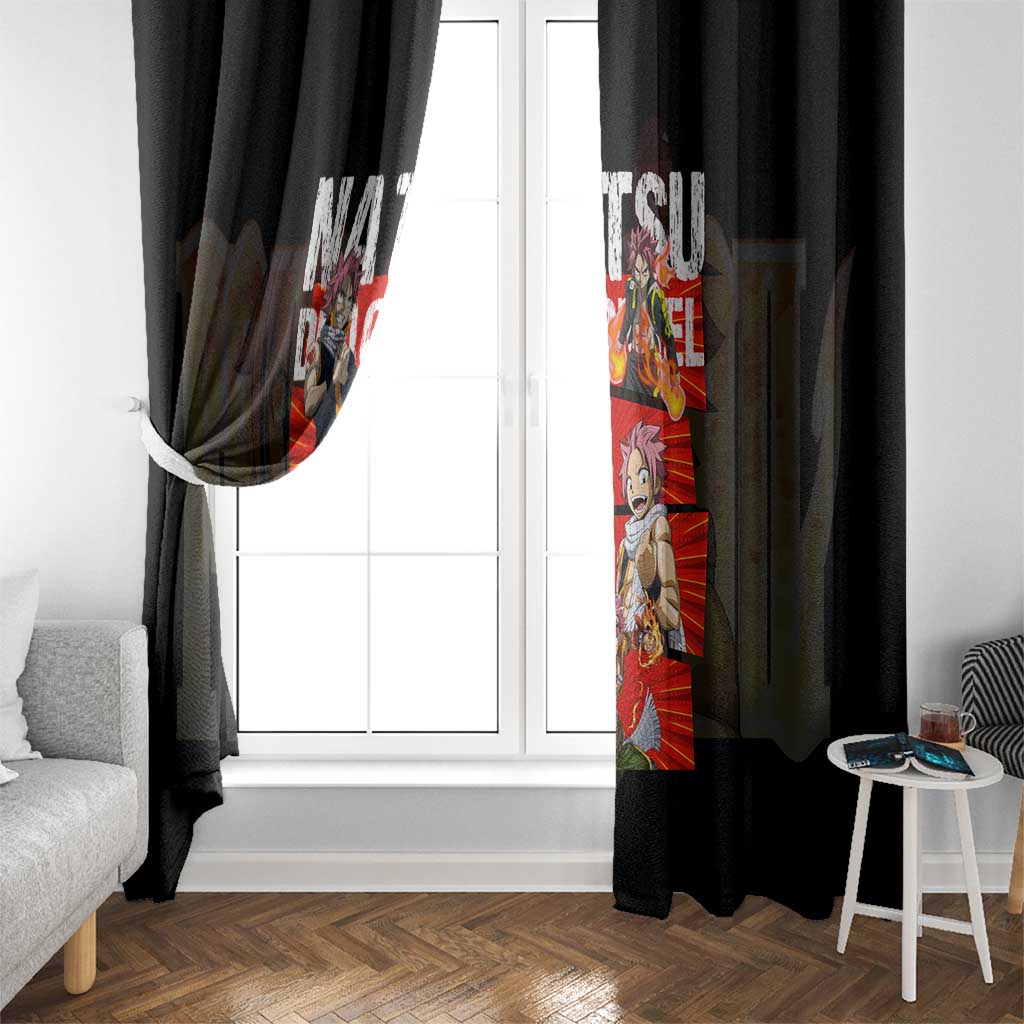 Natsu Dragneel - Fairy Tail Window Curtain Anime Style