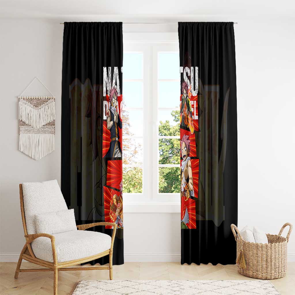 Natsu Dragneel - Fairy Tail Window Curtain Anime Style