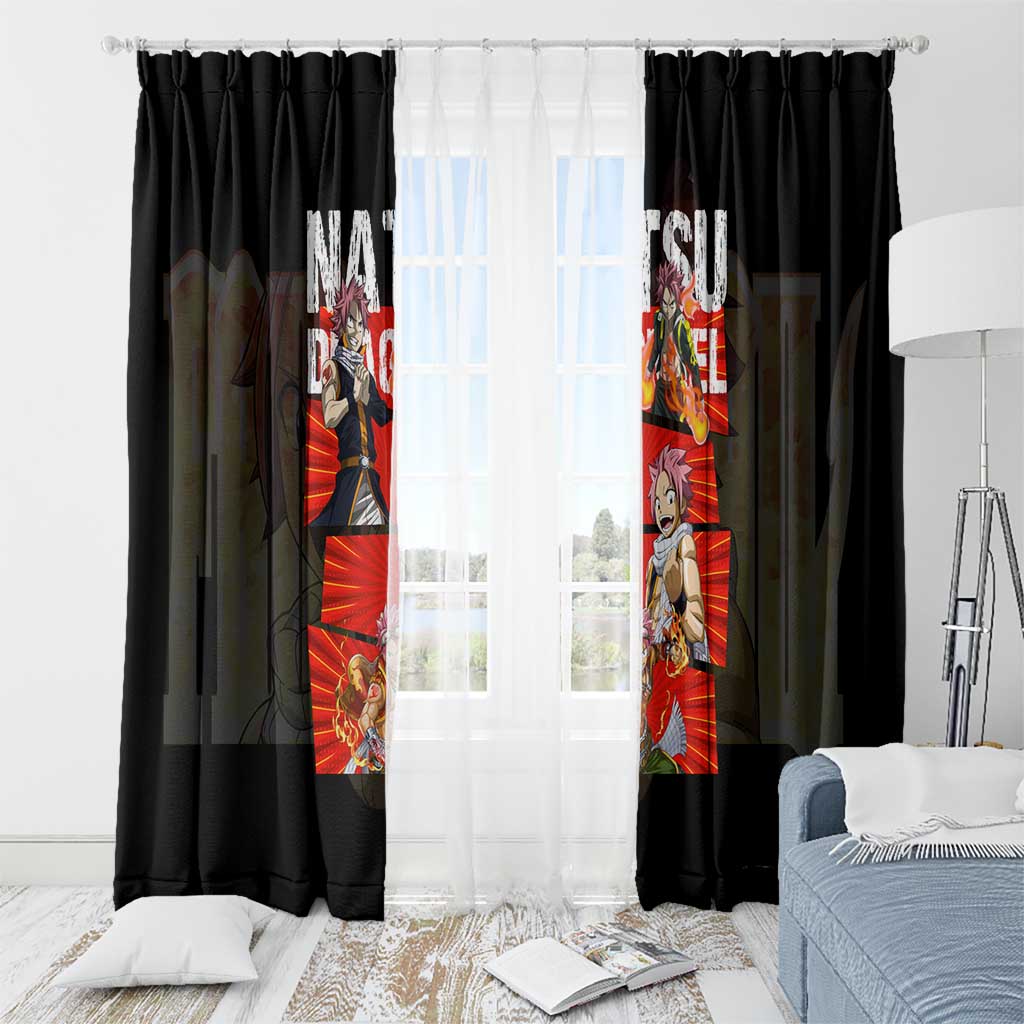 Natsu Dragneel - Fairy Tail Window Curtain Anime Style