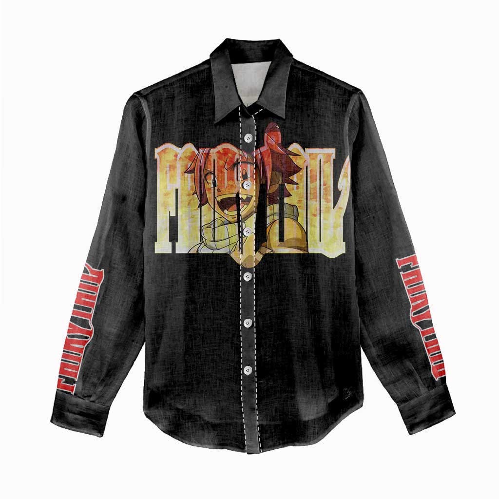 Natsu Dragneel - Fairy Tail Women Casual Shirt Anime Style